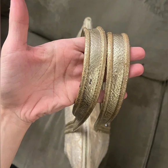 ✨COACH VTG POPPY Special Edition Signature Sequin Tote Bag Gold Cream RARE✨ - Picture 13 of 16